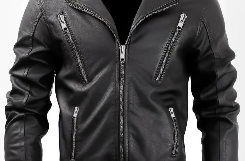 black leather jacket1